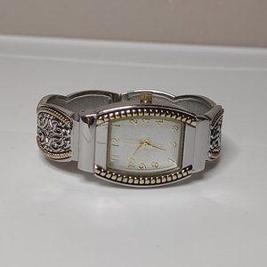 Silver Tone Decorative Metal Watch